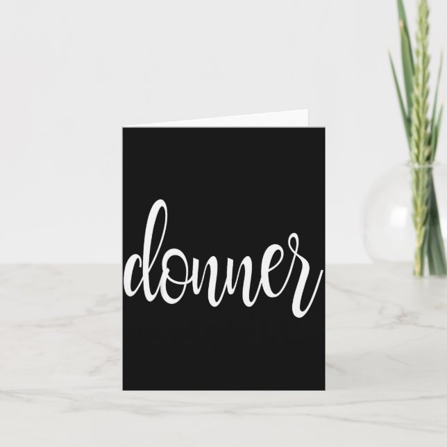 Matching Donner Christmas Text Only Brown Green Re Kort (Framsida)