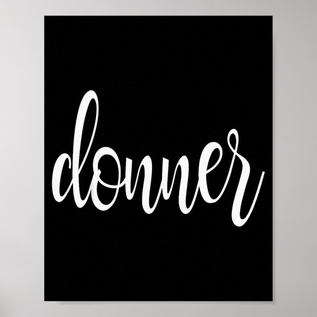 Matching Donner Christmas Text Only Brown Green Re Poster (Framsidan)