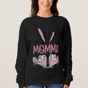 Matching Egg Hunter Cute Bunny Öron Påsk Momma W T Shirt