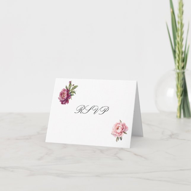 Matching Faith Hope Love RSVP card with envelope Tack Kort (Framsida)
