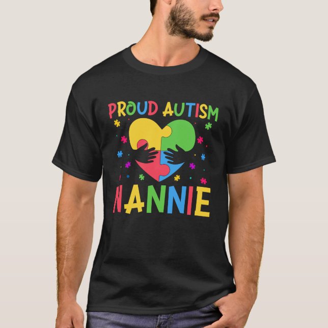 Matching Family Autism Awareness Month Proud Autis T Shirt (Framsida)