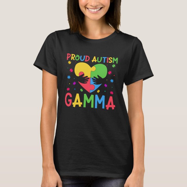 Matching Family Autism Awareness Month Proud Autis T Shirt (Framsida)