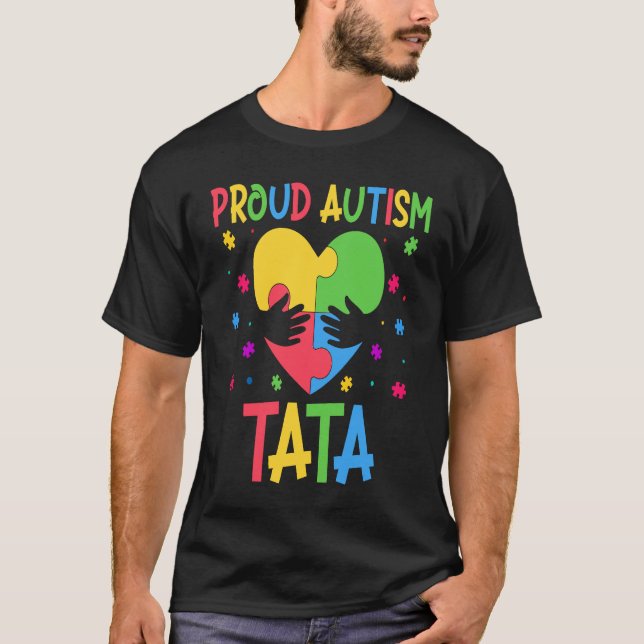 Matching Family Autism Awareness Month Proud Autis T Shirt (Framsida)