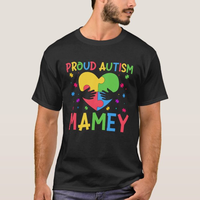 Matching Family Autism Awareness Month Proud Autis T Shirt (Framsida)