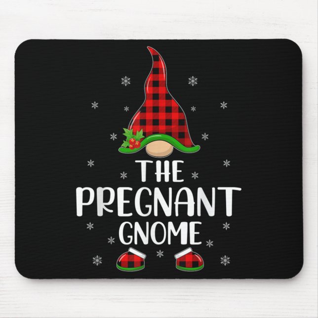 Matching Family Buffalo Plaid The Pregnant Gnome C Musmatta (Framsidan)