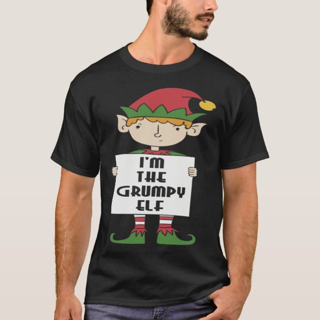 Matching Family Christmas  Costume I m The Grumpy  T Shirt (Framsida)