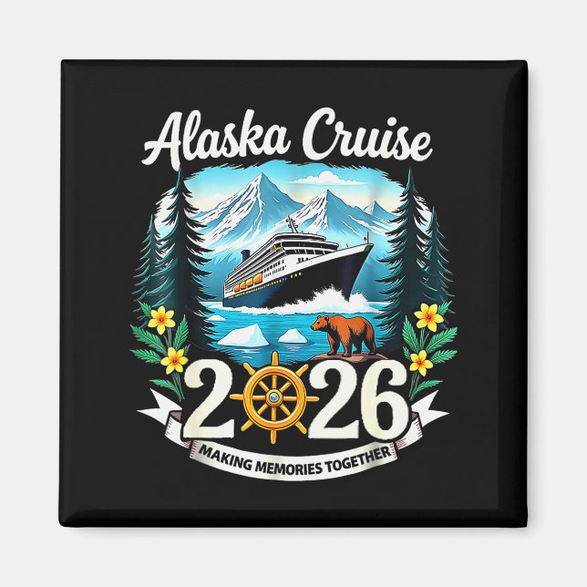 Matching Family Friends And Group Alaska Cruise 20 Magnet (Framsidan)