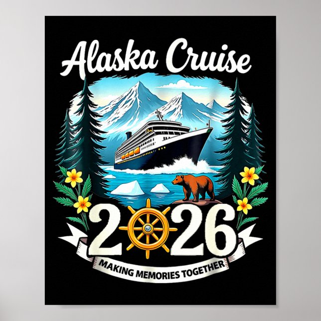 Matching Family Friends And Group Alaska Cruise 20 Poster (Framsidan)