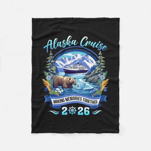 Matching Family Friends And Group Alaskan Alaska C Fleecefilt (Framsidan)