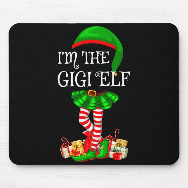 Matching Family Group I'm The Gigi Elf Christmas  Musmatta (Framsidan)