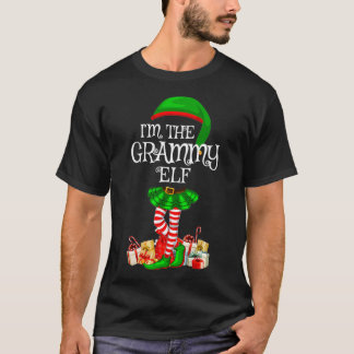 Matching Family Group I'm The Grammy Elf Christmas T Shirt