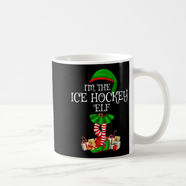 Matching Family Group I'm The Ice Hockey Elf Chris Kaffemugg (Höger)