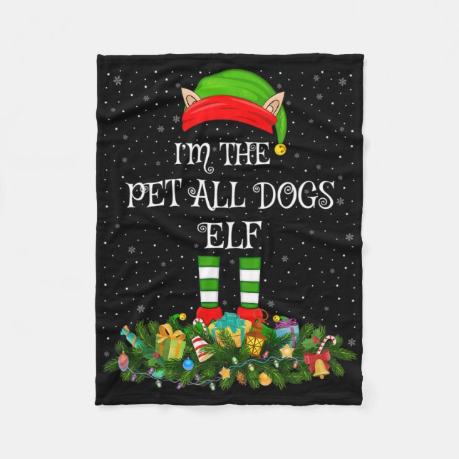 Matching Family Group I'm The Pet All Dogs Elf Chr Fleecefilt (Framsidan)