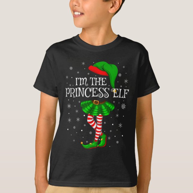 Matching Family Group I'm The Princess Elf Christm T Shirt (Framsida)