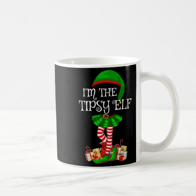Matching Family Group I'm The Tipsy Elf Christmas  Kaffemugg (Höger)
