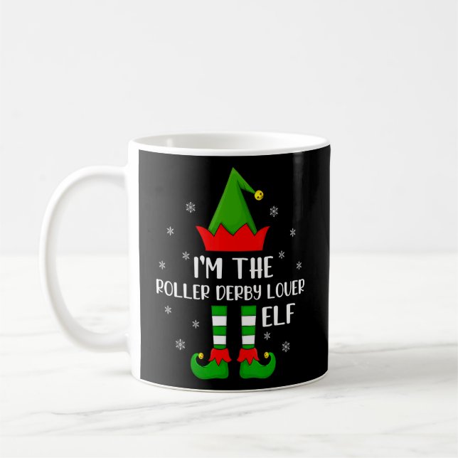 Matching Family I är Roller Derby Elf Christma Kaffemugg (Vänster)