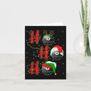 Matching Family Julafton Santa Ho Ho Ho Billiards Kort