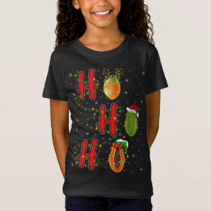 Matching Family Julafton Santa Ho Ho Ho Papaya Chr T Shirt