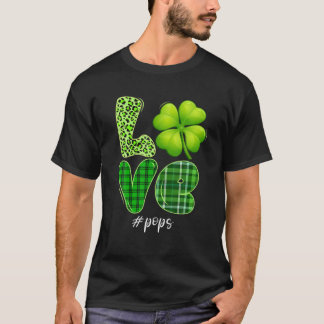 Matching Family Kärlek Pops Shamrock Funny Patrick T Shirt