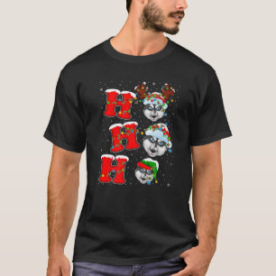 Matching Family Santa Ho Ho Ho Siberian husky Chri T Shirt