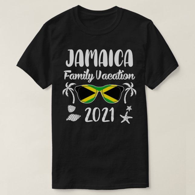 Matching Family Vacation Jamaica 2021 T Shirt (Design framsida)