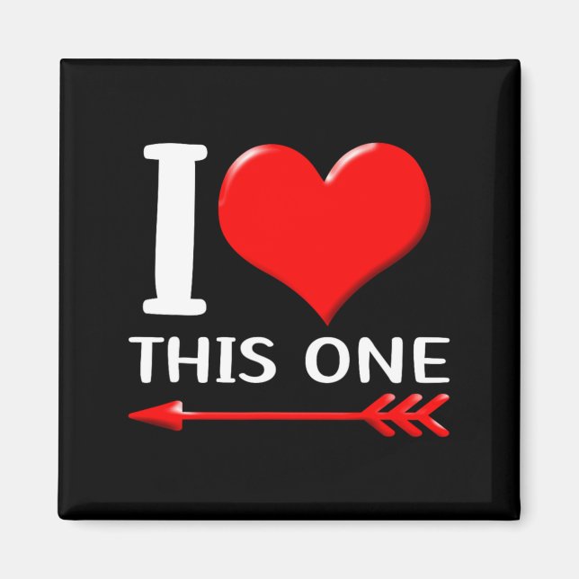 Matching His And Hers Couples Funny Set Valentine  Magnet (Framsidan)
