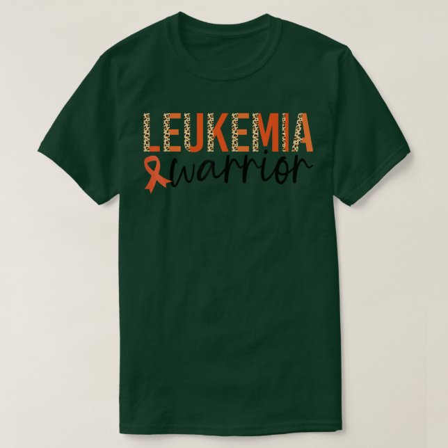Matching Leukemia Warrior Leopard Mönster Leukemia T Shirt (Design framsida)
