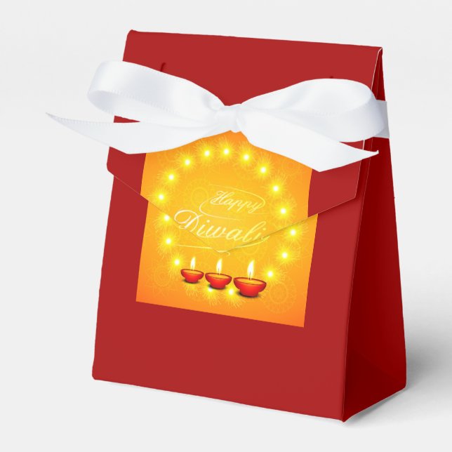 Matching Lycklig Diwali Gult - Presentaskar (Framsidan Sidan)