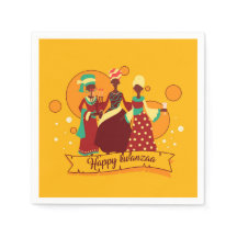 Matching Lycklig Kwanzaa 3 Dam Gult Cocktail