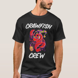 Matching Mardi Gras for Kräftor Boil Crew Crawda T Shirt