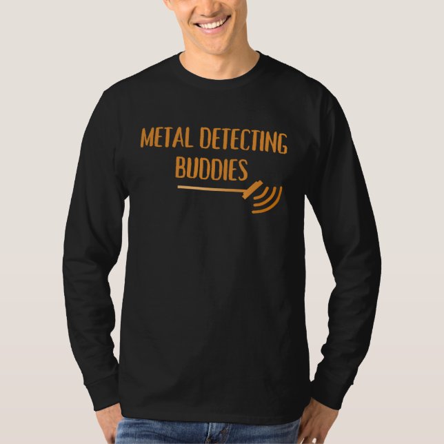 Matching Metal Detecting Buddy Partner Family T Shirt (Framsida)