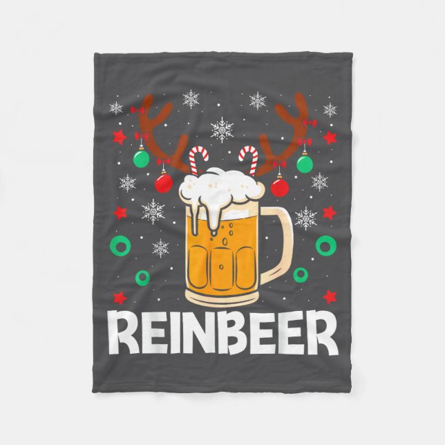 Matching Reinbeer Couples Beer WineDeer Wine Laugh Fleecefilt (Framsidan)