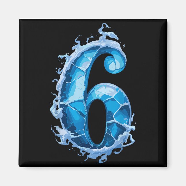Matching Six Seven Flaming Ice Funny Meme 67 Coupl Magnet (Framsidan)