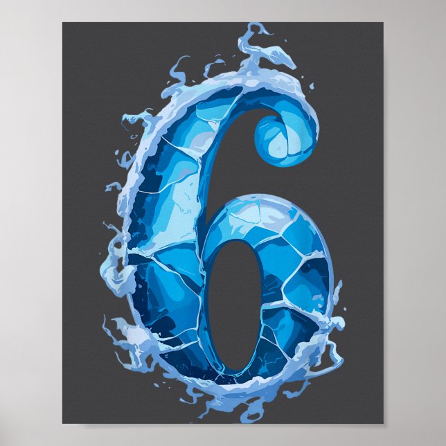 Matching Six Seven Flaming Ice Funny Meme 67 Coupl Poster (Framsidan)