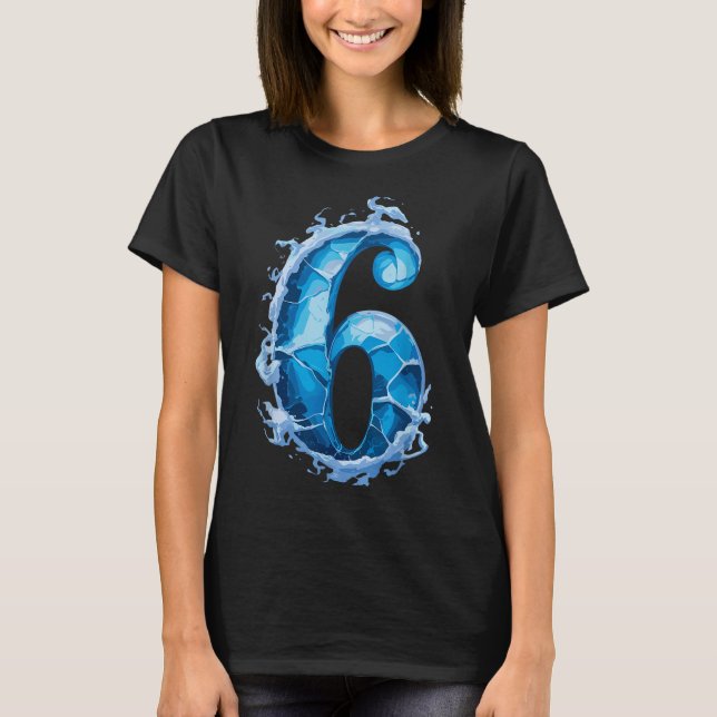 Matching Six Seven Flaming Ice Funny Meme 67 Coupl T Shirt (Framsida)