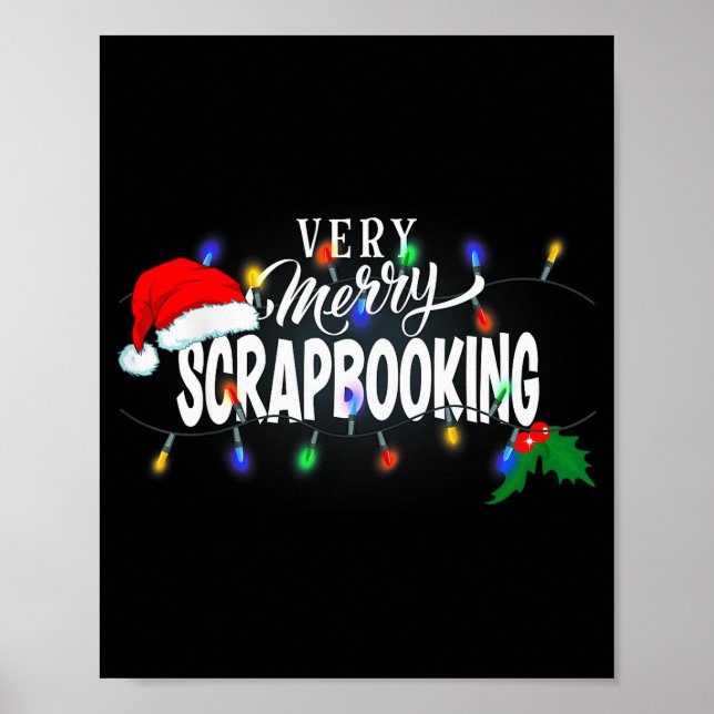 Matching Very Merry Scrapbooking Christmas  Poster (Framsidan)