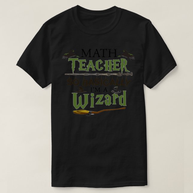 Matchlärare, så jag är en trollkarlslärare t shirt (Design framsida)