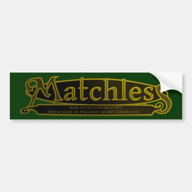 MATCHLESS VINTAGEMOTORCYKELEMBLEM. BILDEKAL (Framsidan)