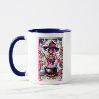 Matchmaker Skeleton Funny Tarot Card Mugg