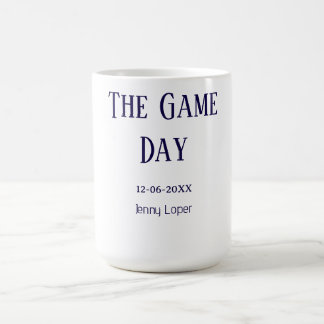 matchnamn för fotbollsklubben datum år kaffemugg