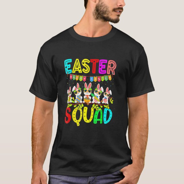 Matchning av äggjaktfamiljen Sätt Påsk Squad 5 T Shirt (Framsida)