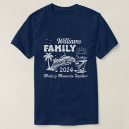 Matchning av anpassad namnårsfamilj för kryssnings t shirt