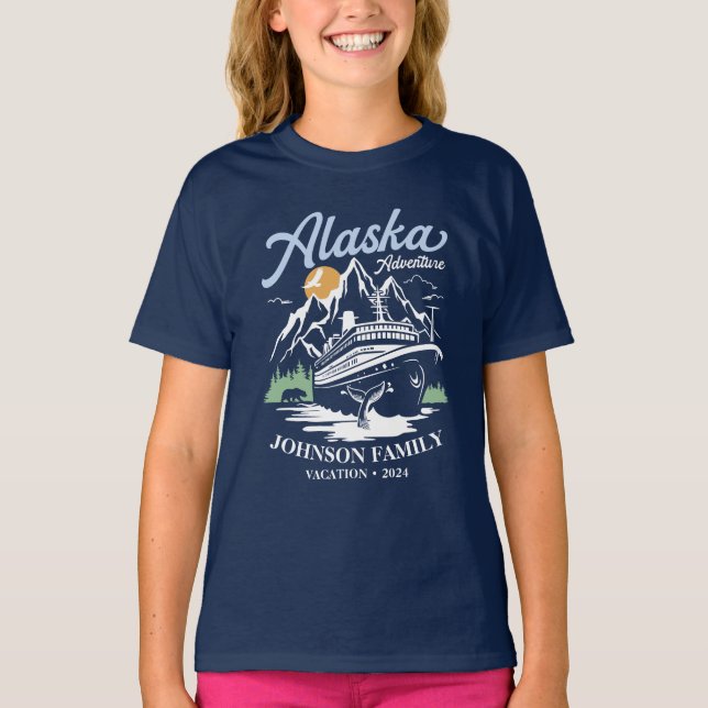 Matchning av anpassningsbar Alaska Cruise Family F T Shirt (Framsida)