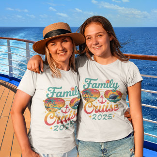 Matchning av anpassningsbar Cruise Shirt-familjgru T Shirt
