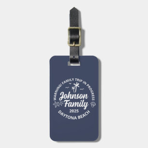 Matchning av anpassningsbar Family Beach Vacation Bagagebricka
