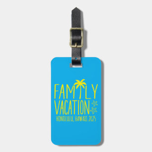 Matchning av anpassningsbar Family Beach Vacation Bagagebricka