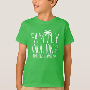 Matchning av anpassningsbar Family Beach Vacation T Shirt