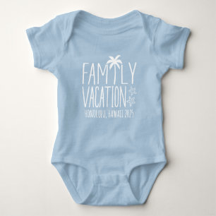 Matchning av anpassningsbar Family Beach Vacation  T Shirt