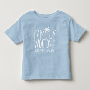 Matchning av anpassningsbar Family Beach Vacation  T Shirt