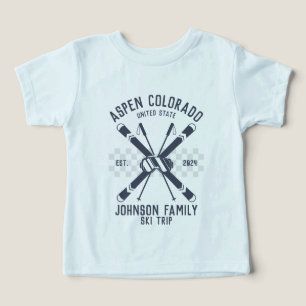 Matchning av anpassningsbar Family Friends Ski Res T Shirt